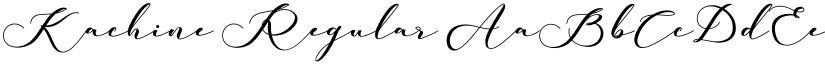 Kachine Regular font