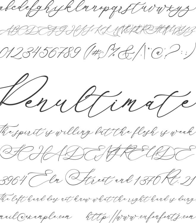 Gilar Saleh font preview