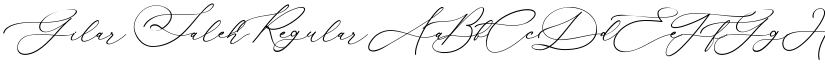 Gilar Saleh Regular font