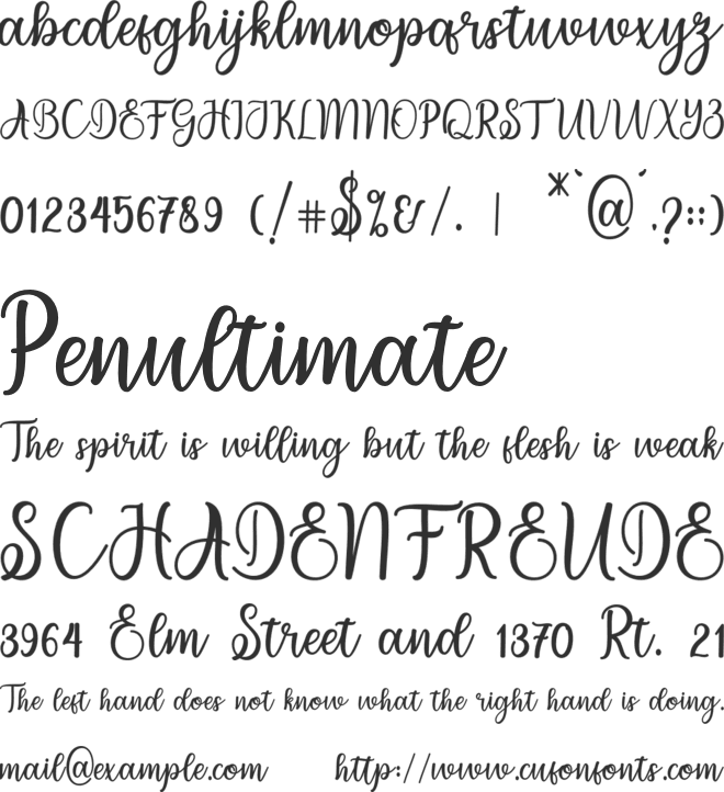 migdale font preview