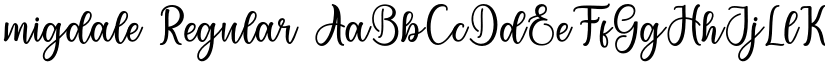 migdale Regular font