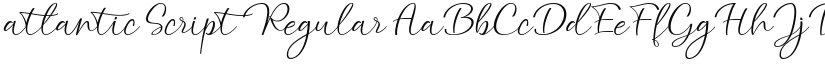 atlantic Script Regular font