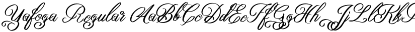 Yafoga Regular font