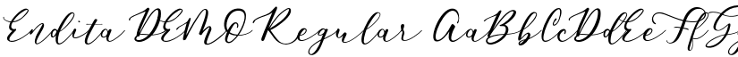 Endita DEMO font download