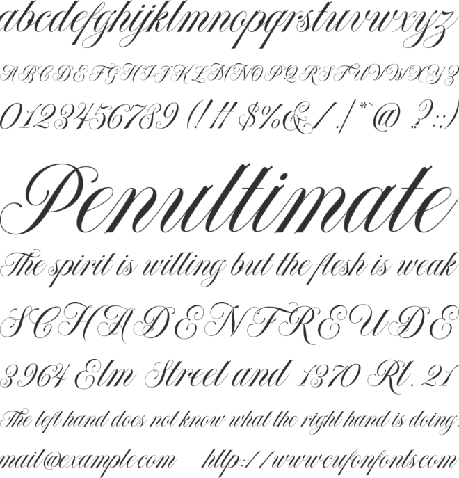 Forth Smith DEMO font preview