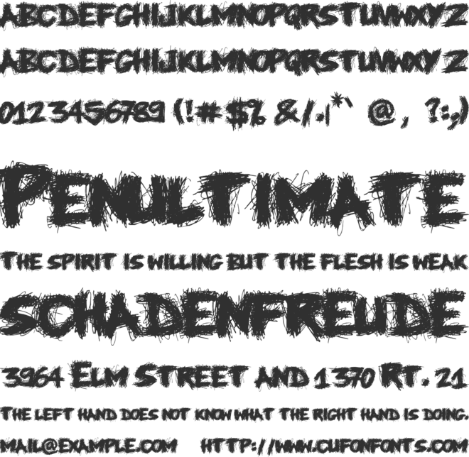 Knife Fight font preview