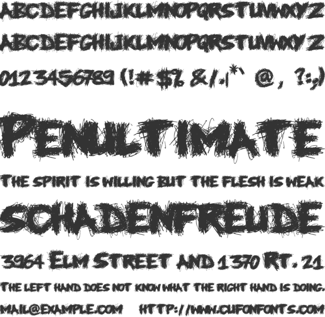 Knife Fight font preview