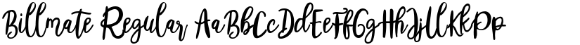 Billmate Regular font