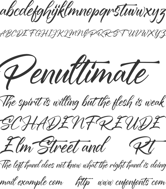 PrimeCast FREE font preview