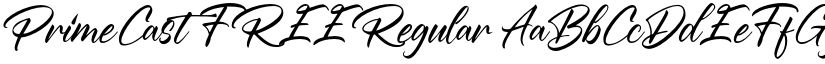 PrimeCast FREE Regular font