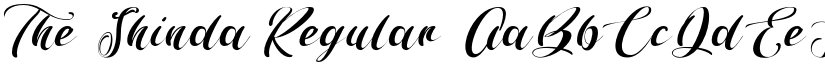 The Shinda Regular font