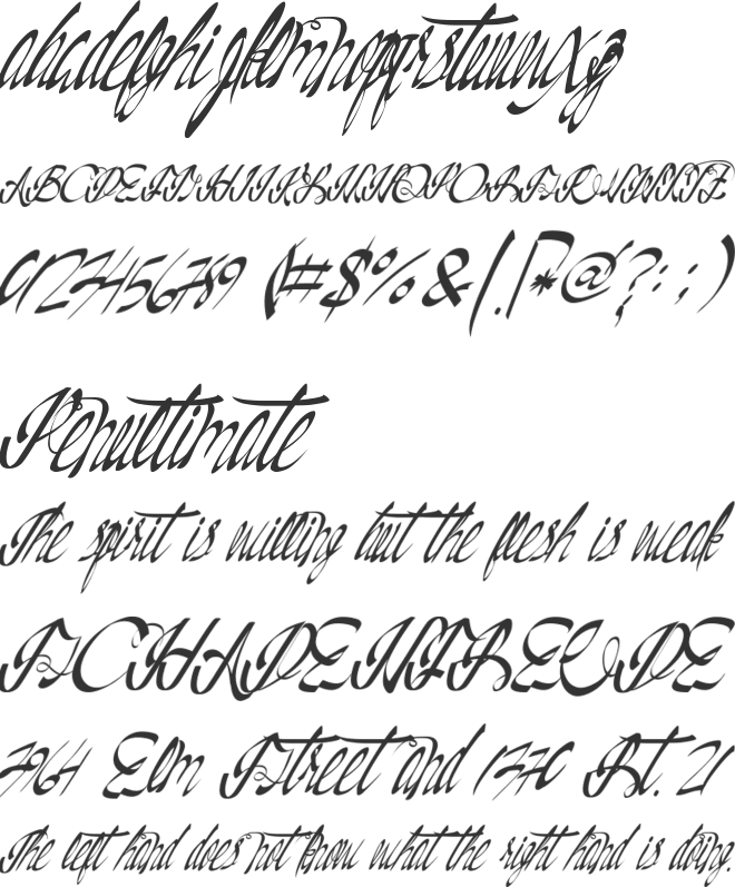 CaliforniaDelights font preview