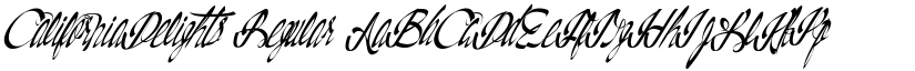 CaliforniaDelights Regular font