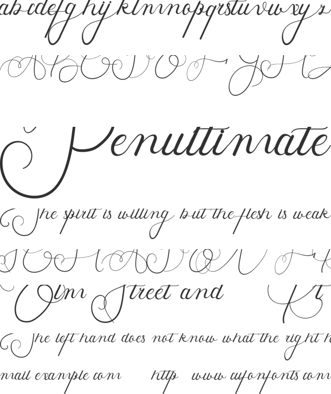 Whether Fark Demo font preview