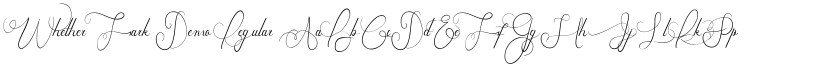 Whether Fark Demo Regular font