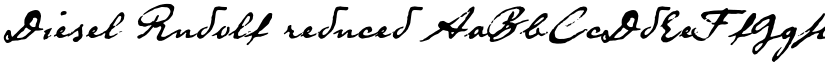 Diesel Rudolf reduced font