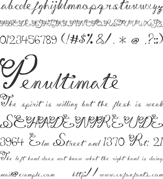 Gita Script font preview
