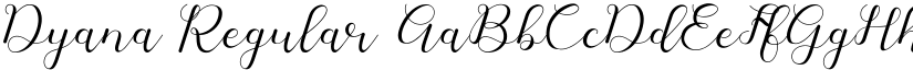 Dyana Regular font