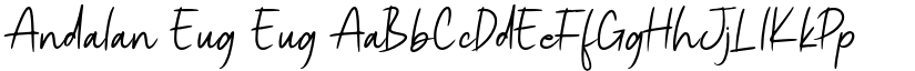 Andalan Eug Eug font