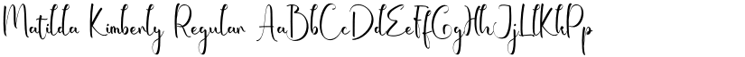 Matilda Kimberly Regular font
