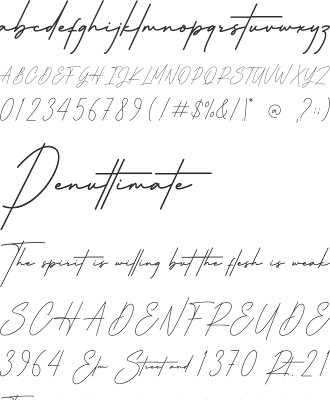 Hatshows Signature font preview