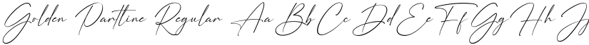 Golden Partline Regular font