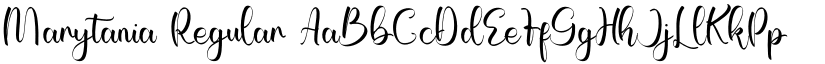 Marytania Regular font