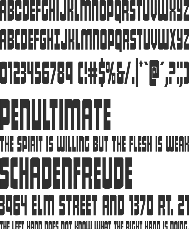 Isomorph font preview