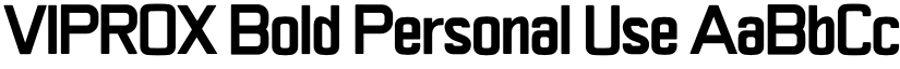 VIPROX Bold Personal Use font