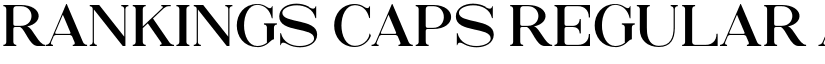 Rankings Caps Regular font