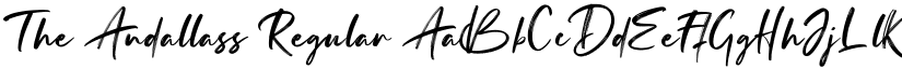 The Andallass Regular font