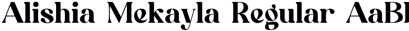 Alishia Mekayla Regular font