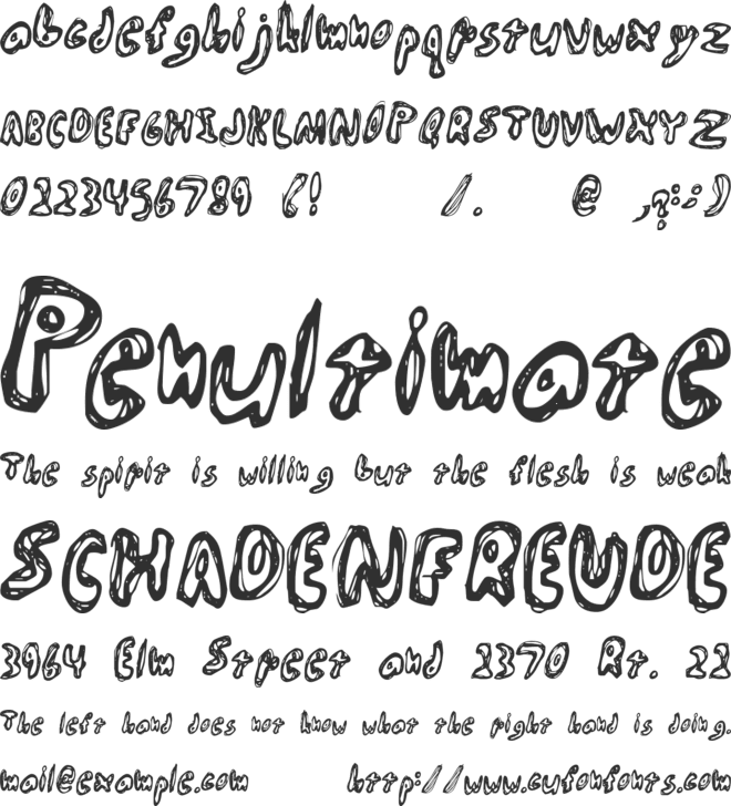Abiscuos font preview