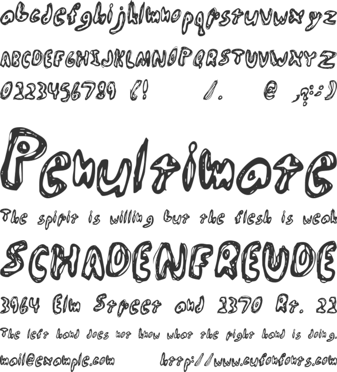 Abiscuos font preview