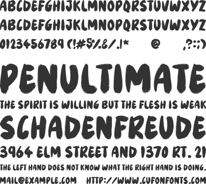 Brisk Brush font preview