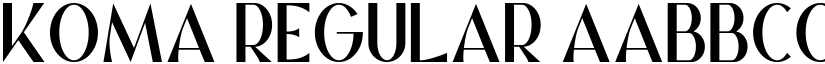 Koma Regular font