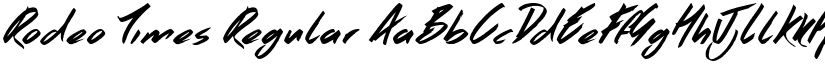 Rodeo Times Regular font