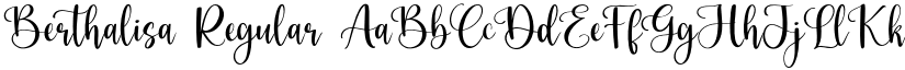 Berthalisa Regular font