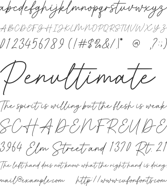 Moretimes font preview