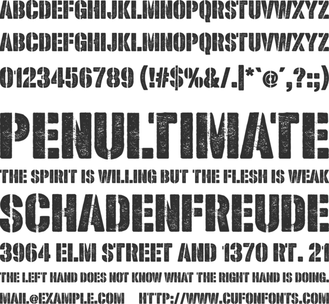 Shoutyperson font preview