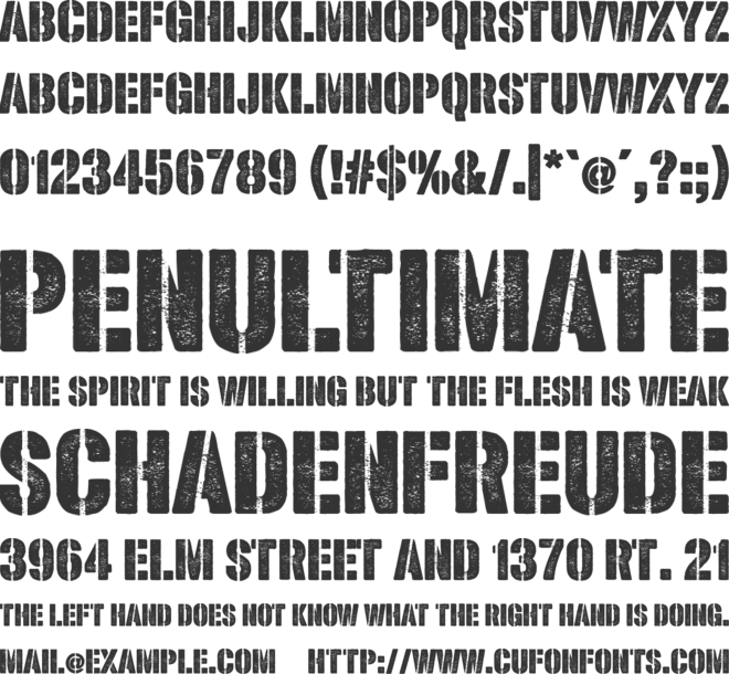 Shoutyperson font preview