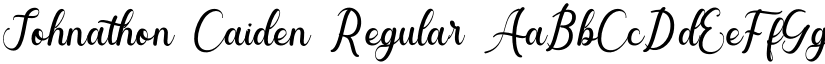 Johnathon Caiden Regular font