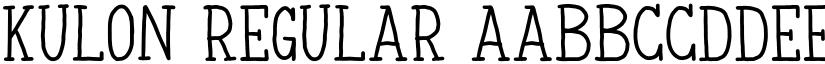 Kulon Regular font