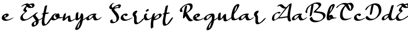 e Estonya Script Regular font