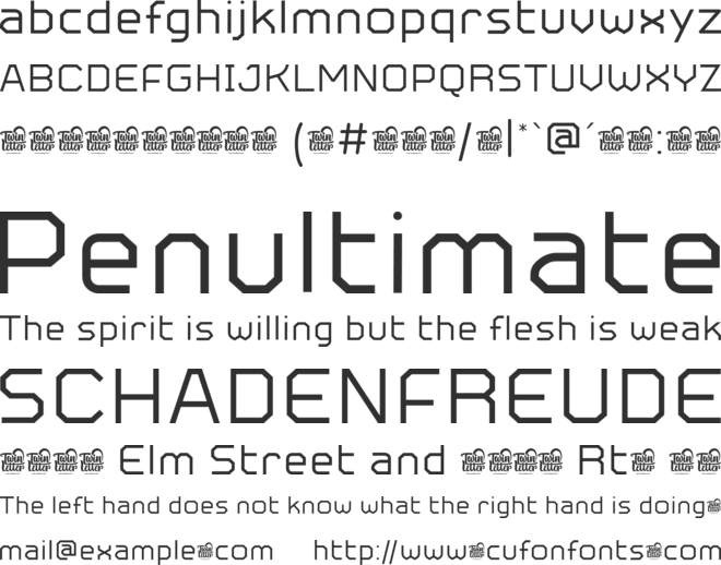 Metuo Personal Use font preview