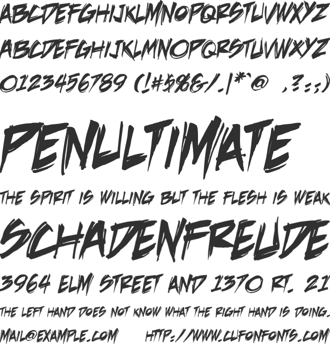 DeathRattle BB font preview