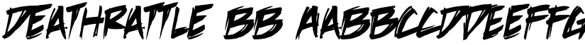 DeathRattle BB font