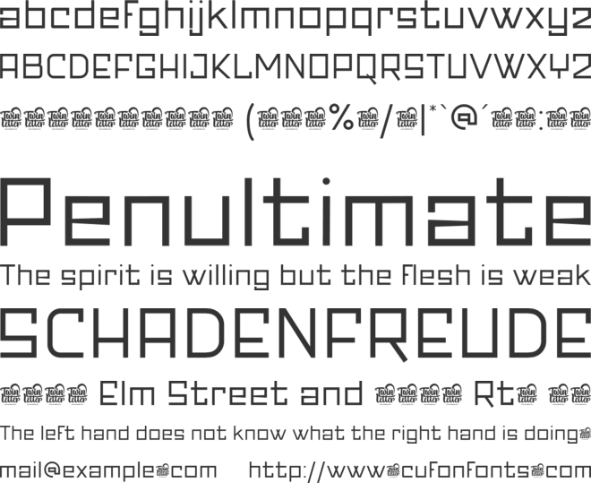 Banda Personal Use font preview