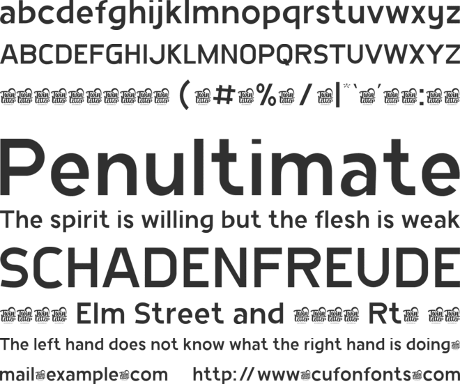 Racoti Personal Use font preview