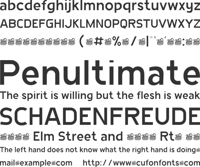 Racoti Personal Use font preview
